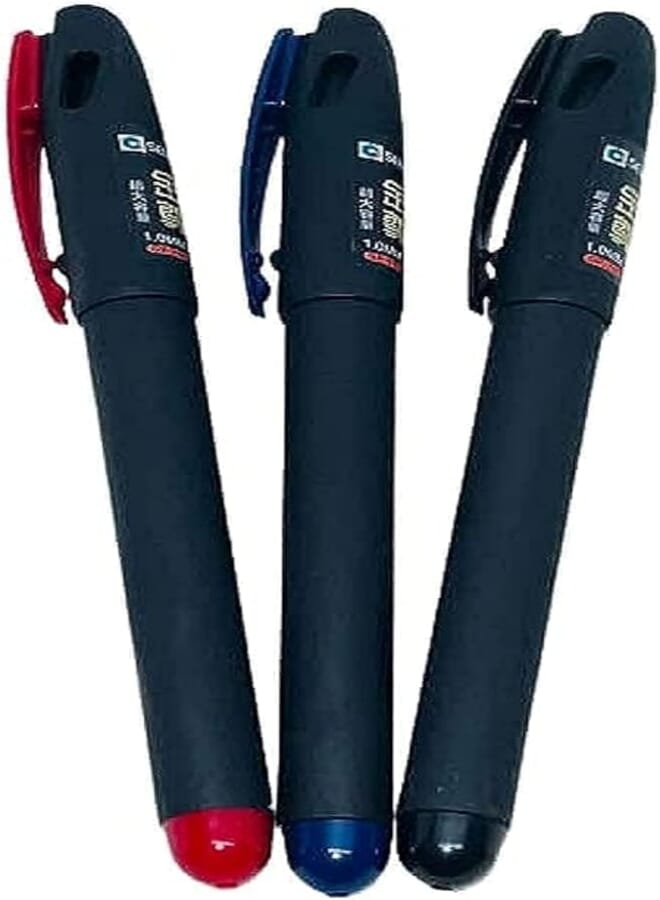 Select GP-760 Big Boss Energy High Quality Ink Pens 1.0mm Smooth Tip Forest Blue (1 Blue + 1 Red + 1 Black))